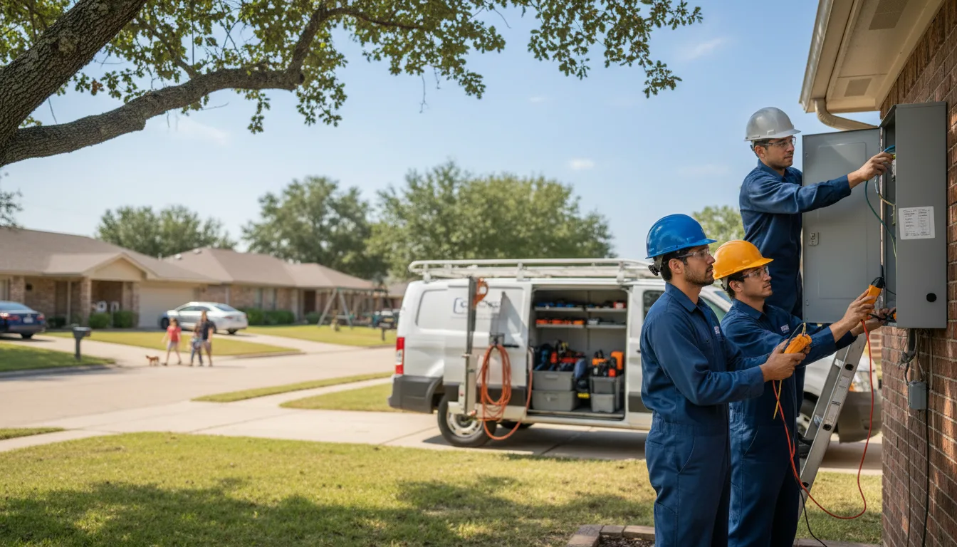 Certified electrician providing emergency electrical services in Amberg, WI